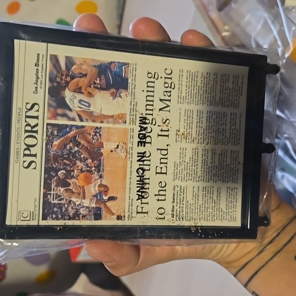 Vintage 90s Magic Johnson Lakers Starting Line Up Figure Headline Collection - Picture 12 of 14